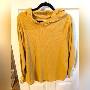 Workshop Republic Clothing Mustard Cowl Neck Sweater